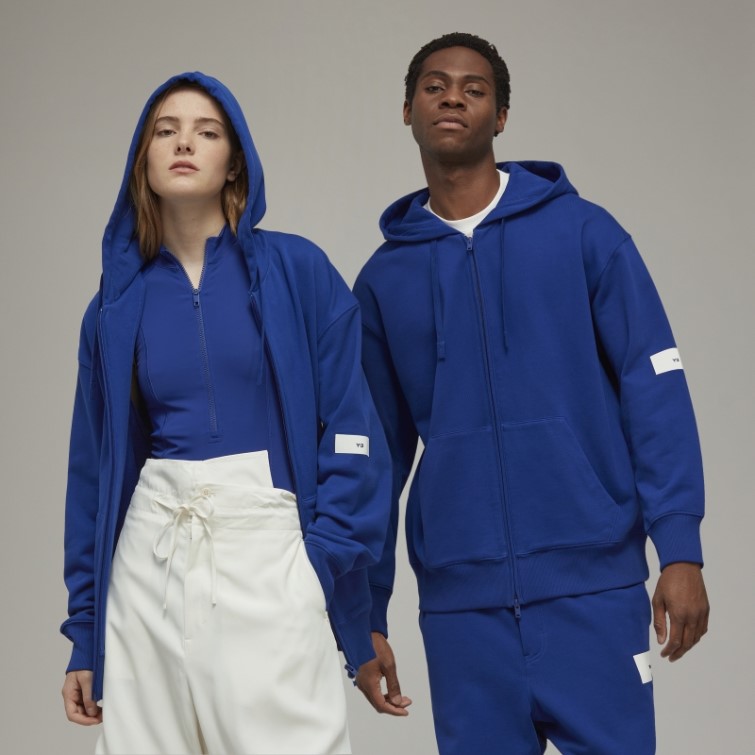 Y-3 Sweat à Capuche Zippé En Coton Bio éponge Adidas