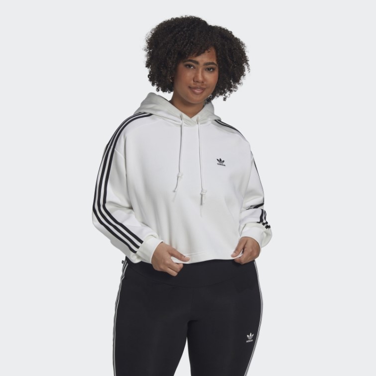Sweat à Capuche Adidas Adicolor Classics Blanc (grande Taille)