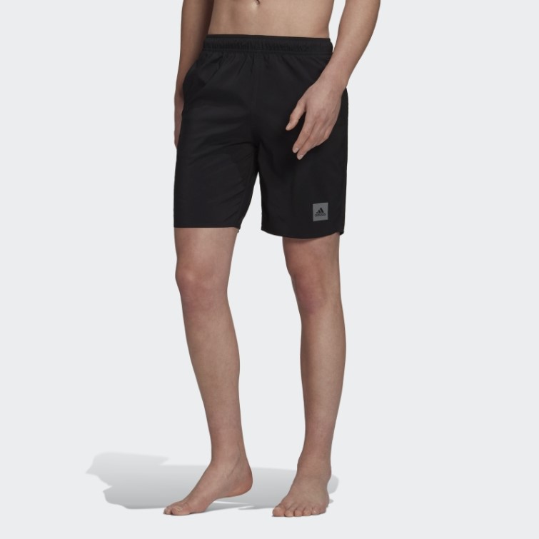 Adidas Short De Bain Uni Longueur Classique Noir