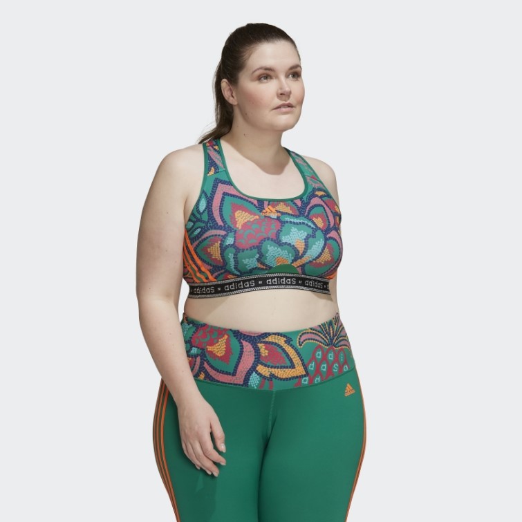 Soutien-gorge à Maintien Moyen (taille Plus) Bold Green Adidas