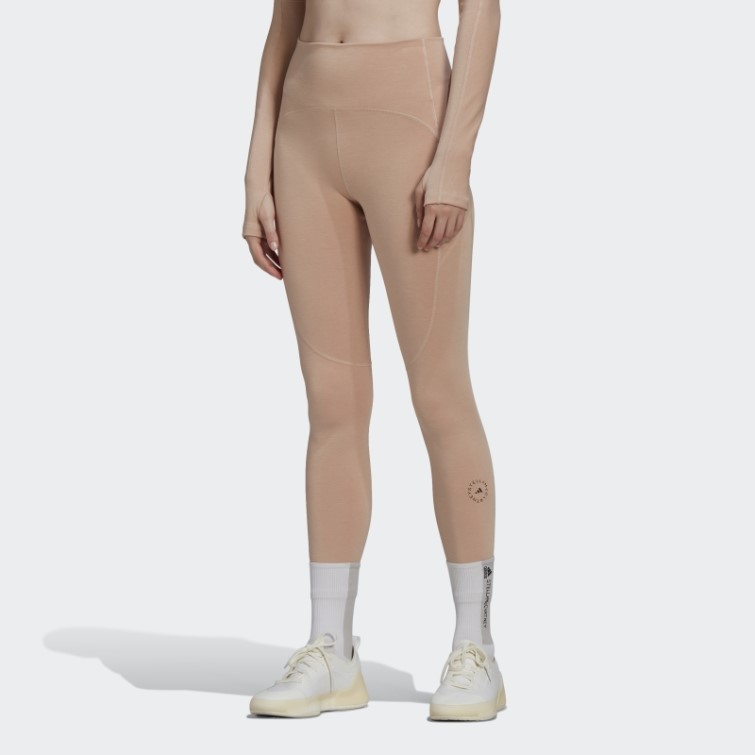 Adidas By Stella Mccartney 7/8 Yoga Leggings Cendre Perle Chaud