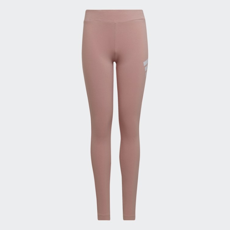 Future Icons Legging En Coton à 3 Bandes Mauve Adidas