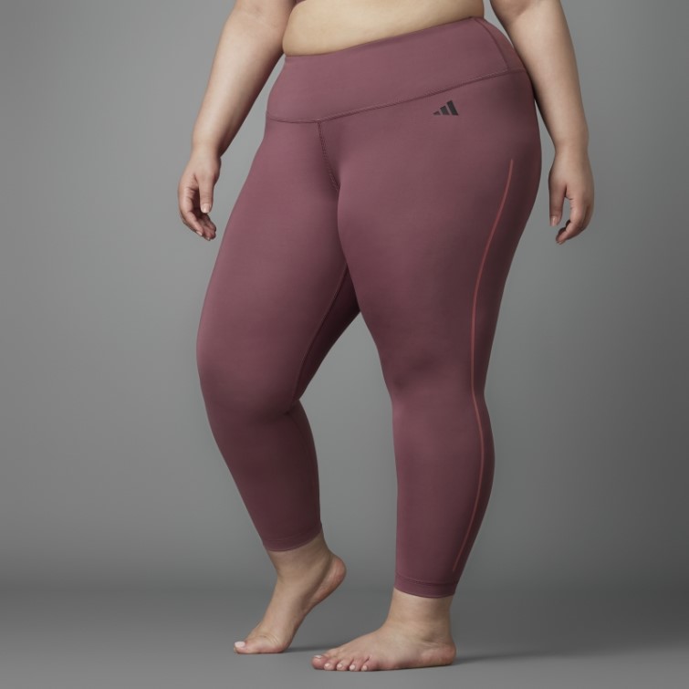 Legging Authentique Balance Yoga 7/8 Bordeaux (grande Taille) Adidas