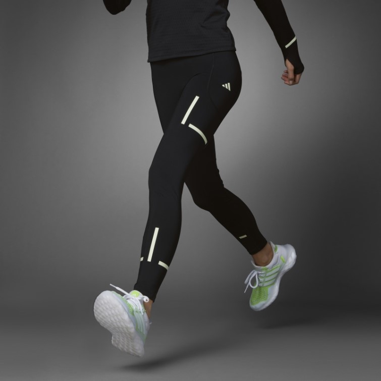 Legging De Running Adidas Fast Impact Reflect At Night X-city Noir