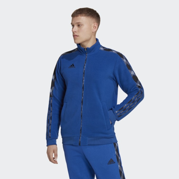 Veste De Survêtement D'hiver Adidas Tiro Bleu Royal