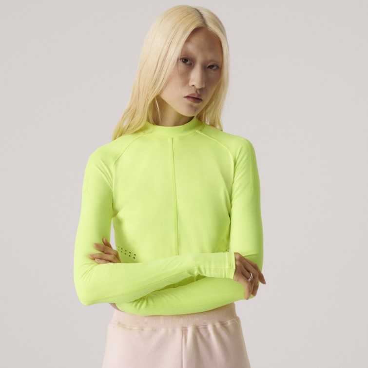 Adidas By Stella Mccartney Haut à Manches Longues True Purpose Jaune