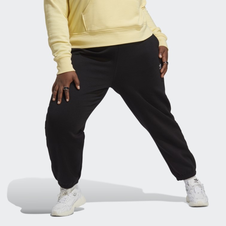 Pantalon De Jogging En Polaire Adidas Essentials Noir (grande Taille)