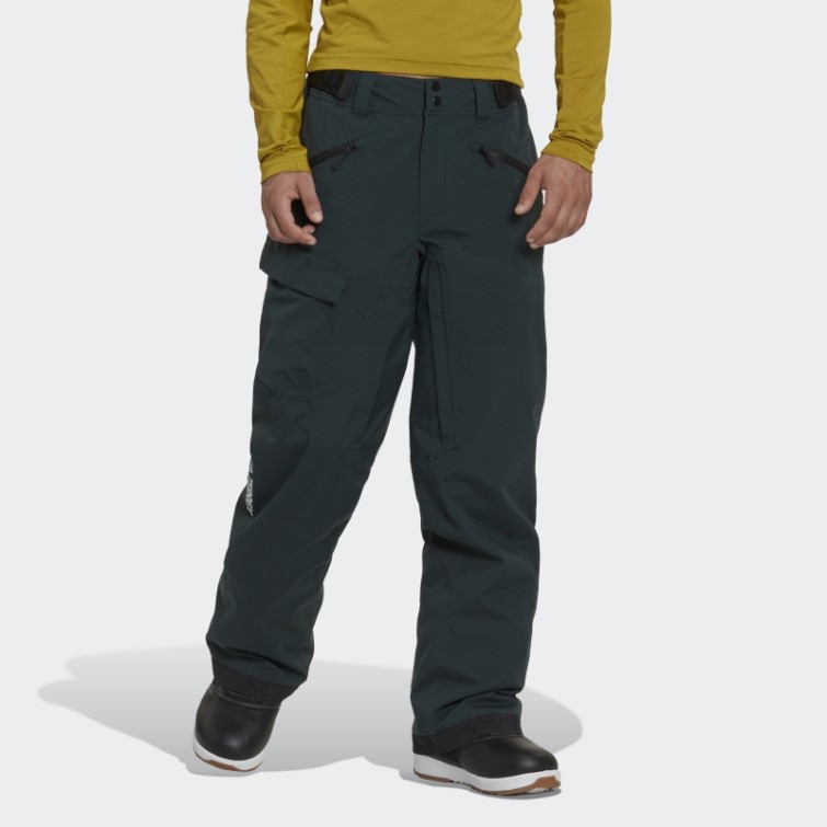Adidas Pantalon De Neige Isolé Vert Terrex Resort à Deux Couches