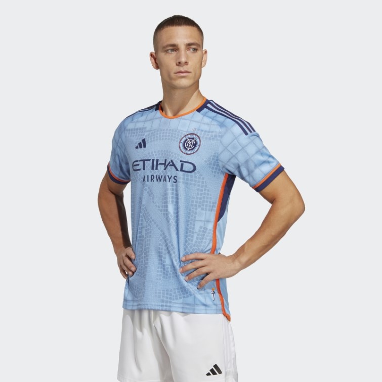 Maillot New York City Fc 23/24 Domicile Authentique Adidas Bahia Bleu Clair