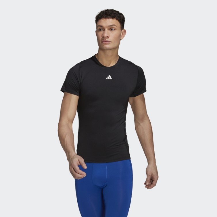 T-shirt D'entraînement Techfit Noir Adidas