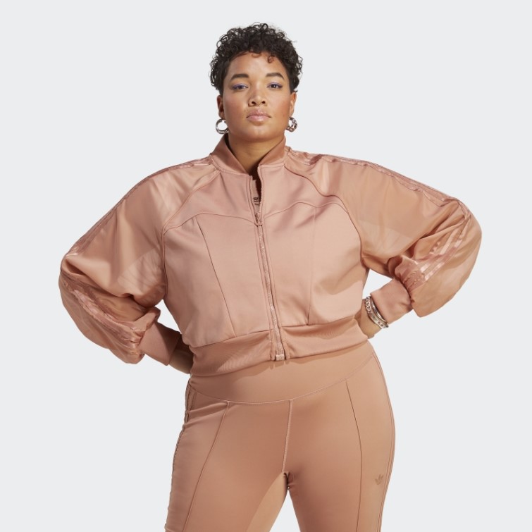 Haut De Survêtement Super Fille Toujours Original (taille Plus) Adidas Argile