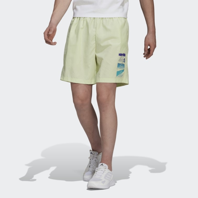 Short Tissé Chelsea Brandlove Essentials Citron Vert Adidas