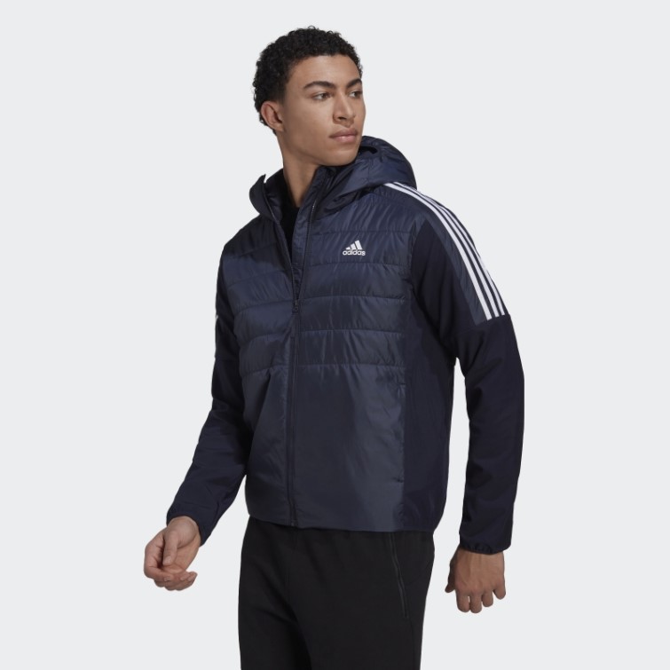 Encre Veste Hybride à Capuche Isolée Adidas Essentials