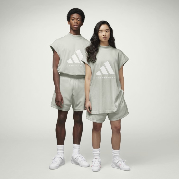 Adidas Basketball Débardeur Vert Chaud