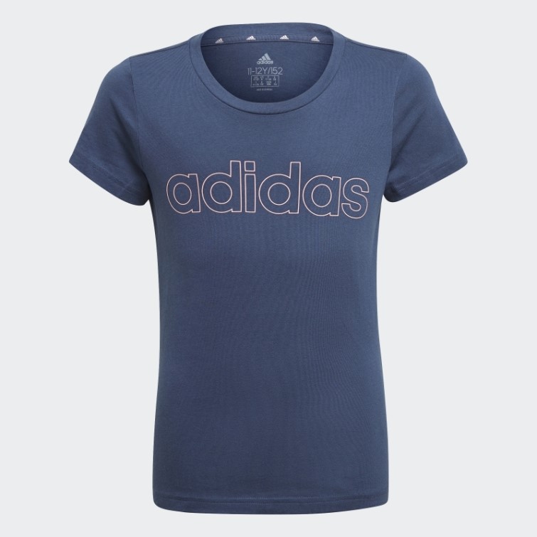 T-shirt Adidas Essentials Bleu Marine Chaud