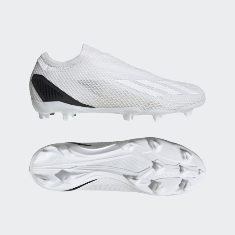 X Speedportal.3 Crampons De Football Sans Lacets Pour Terrain Sec Blanc Adidas