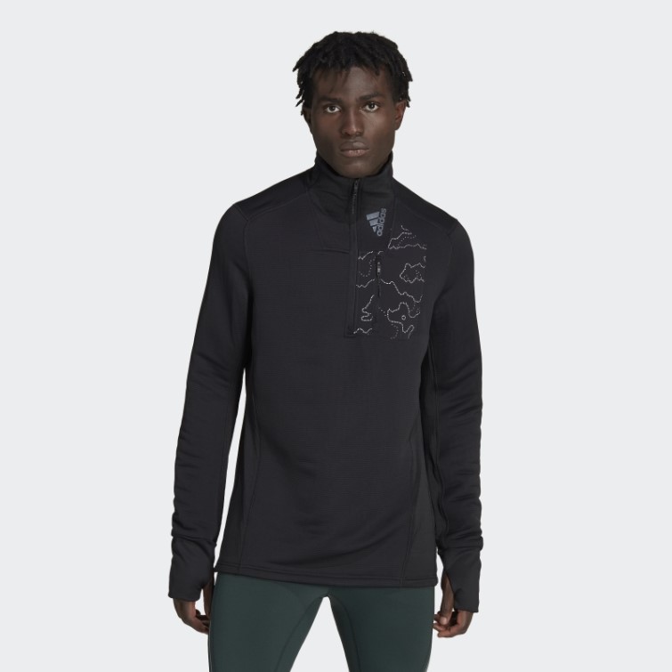 Sweat X-city Zip 1/4 Cold.rdy Noir Adidas