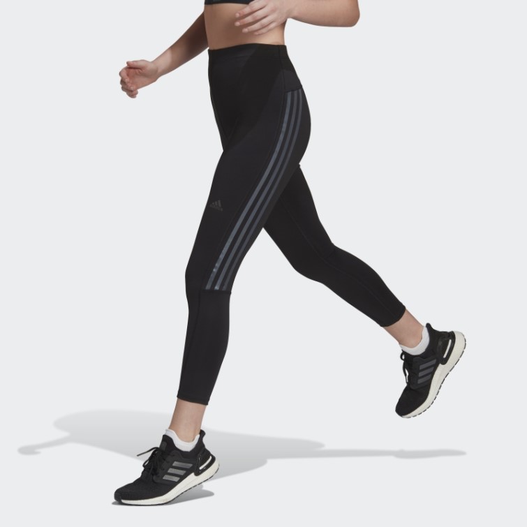 Legging Adidas Run Icon 3 Bandes 7/8 Noir