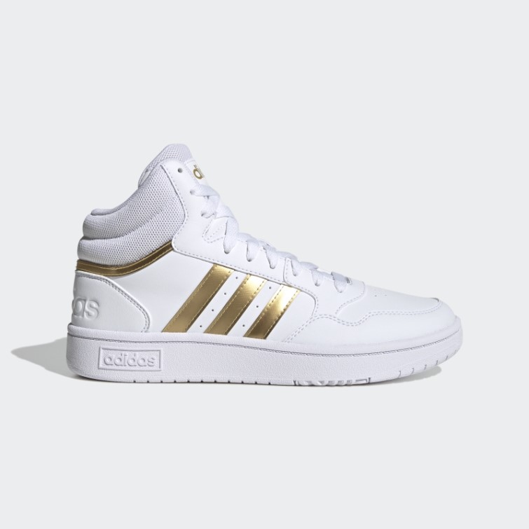 Adidas Blanc Hoops 3.0 Mid Lifestyle Basket Classique Chaussures
