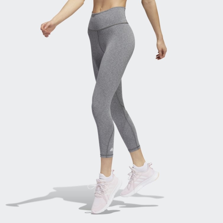 Adidas Optime Training 7/8 Legging Gris Foncé Chiné