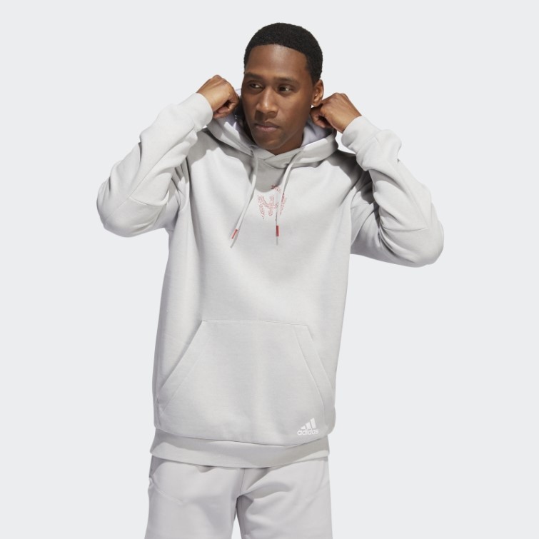Adidas Sweat à Capuche Mahomes Gris
