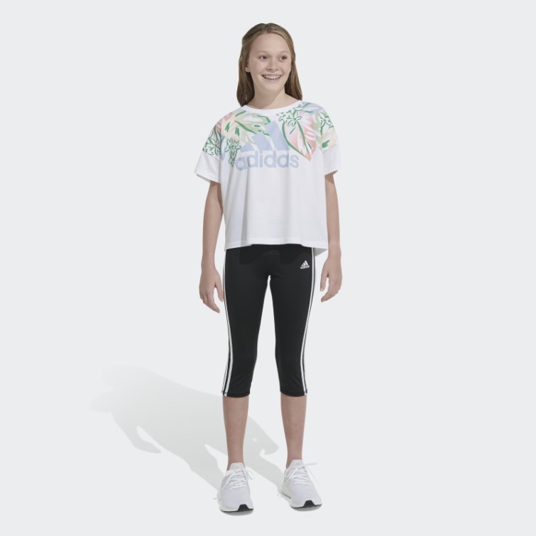 Tee Shirt Loose Box Blanc Adidas