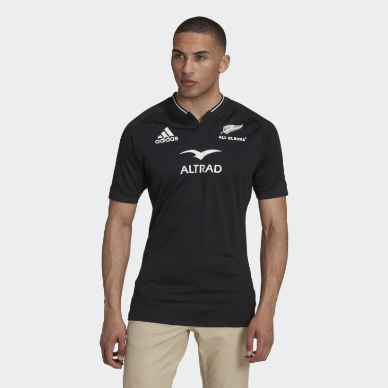 Adidas Maillot All Blacks Rugby Domicile Blanc Chaud