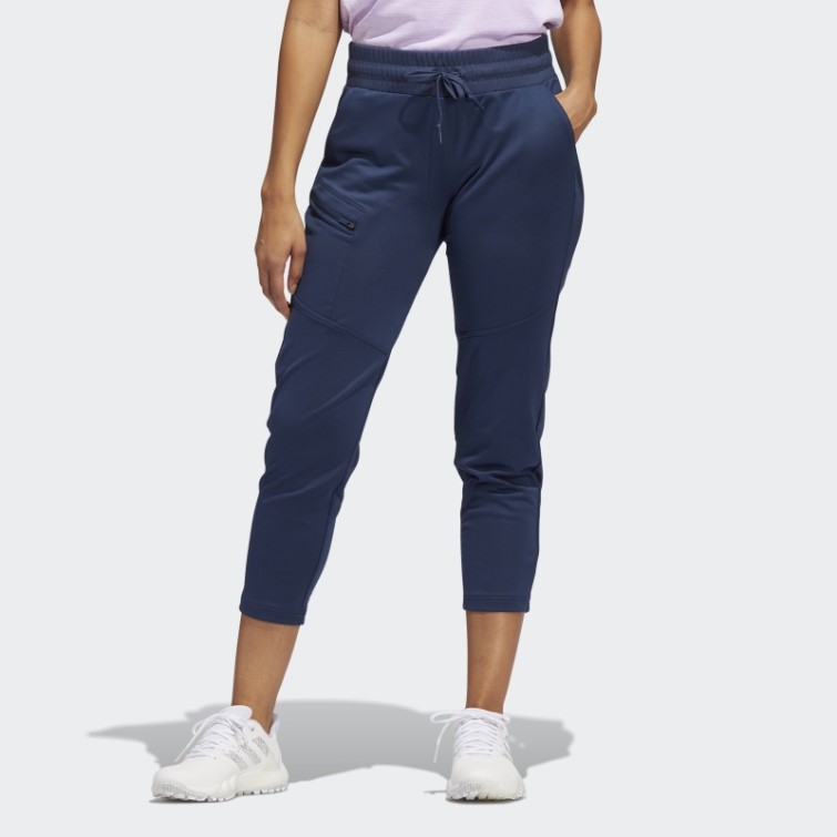 Pantalon Cargo Bleu Marine En Maille Adidas