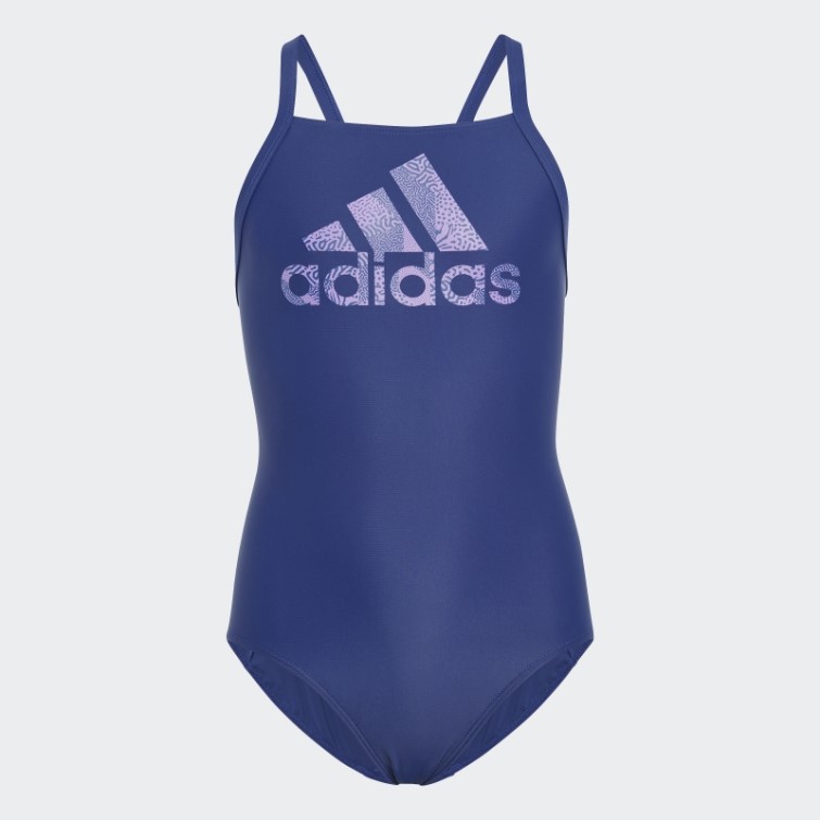 Adidas Maillot De Bain Gros Logo Victoire Bleu