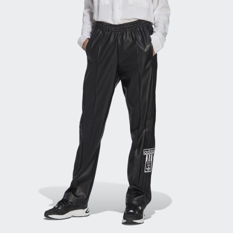Pantalon Adibreak Centre Stage Simili Cuir Noir Adidas