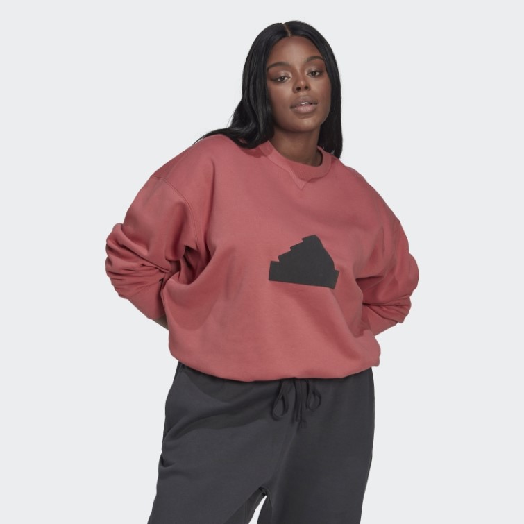 Sweat Adidas Rouge (taille Plus)