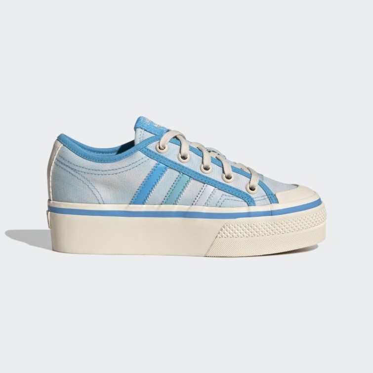 Bleu/ciel Jonc/blanc