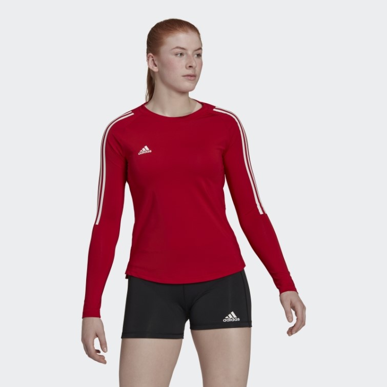Maillot Manches Longues Hilo Rouge Adidas
