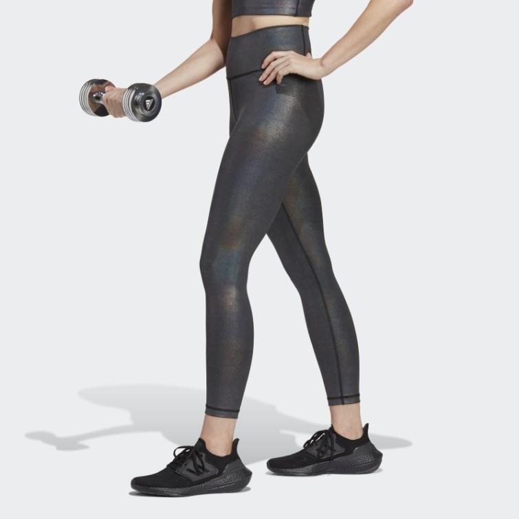 Legging Adidas Optime Training Shine 7/8 Noir