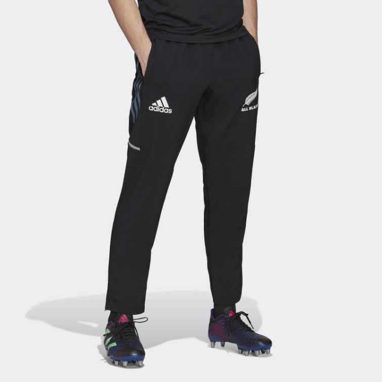 Pantalon De Présentation All Blacks Rugby Adidas Noir