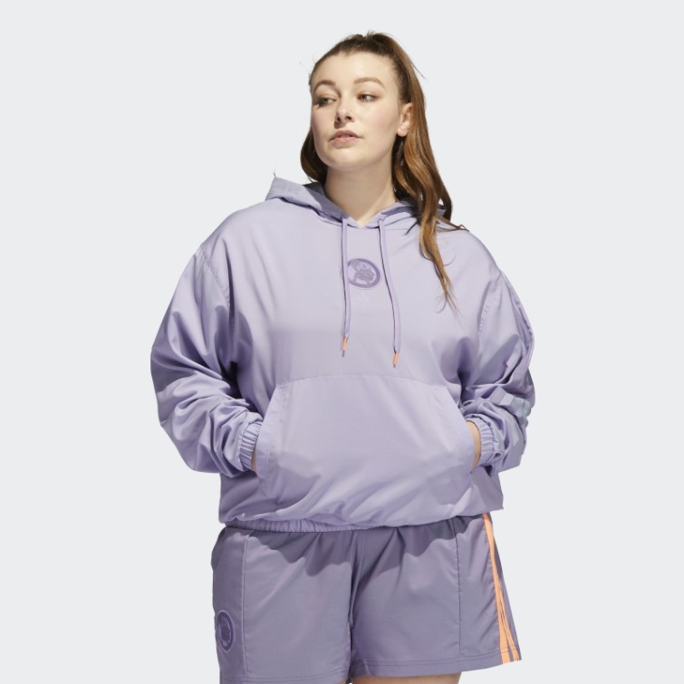 Adidas Lilas Cerceau York City Sweat à Capuche