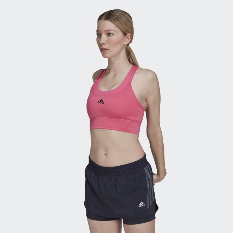 Soutien-gorge De Poche à Maintien Moyen Adidas Running Magenta