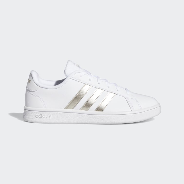 Adidas Grand Court Base Chaussures Platine Métallique