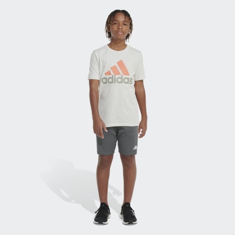T-shirt De Sport Bicolore Adidas En Aluminium