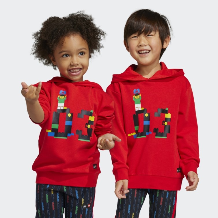 Sweat à Capuche Adidas X Classic Lego Rouge
