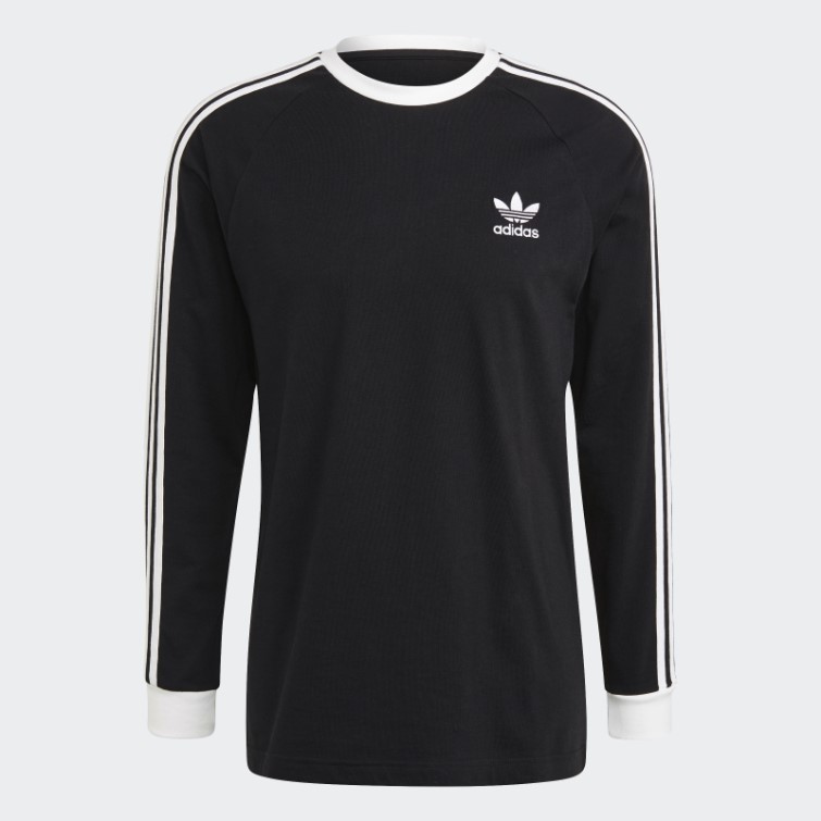 Adidas Adicolor Classics 3-stripes Manches Longues Te Noir