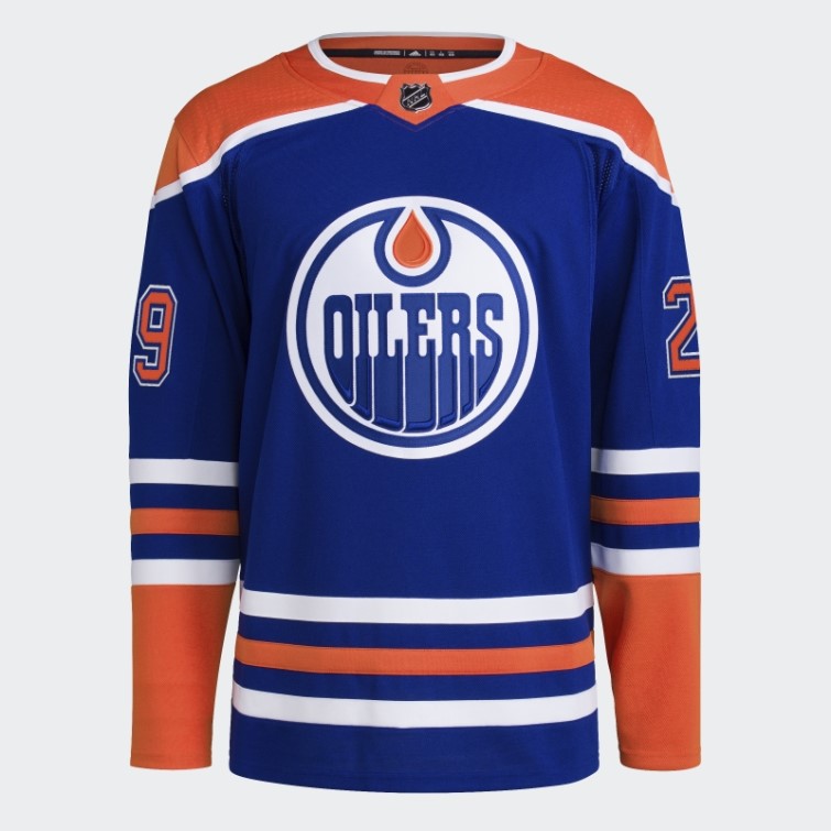 Adidas Royal Oilers Draisaitl Maillot Domicile Authentique