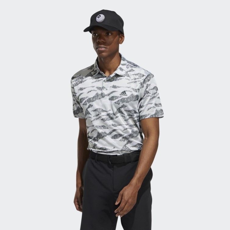 Polo à Imprimé Horizon Vert Adidas