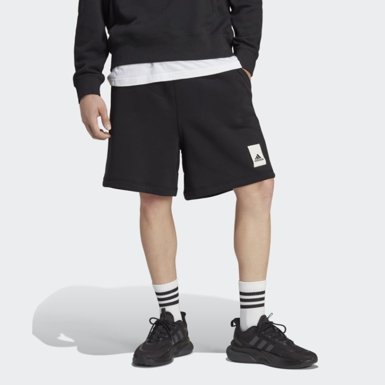 Adidas Short Noir En Molleton