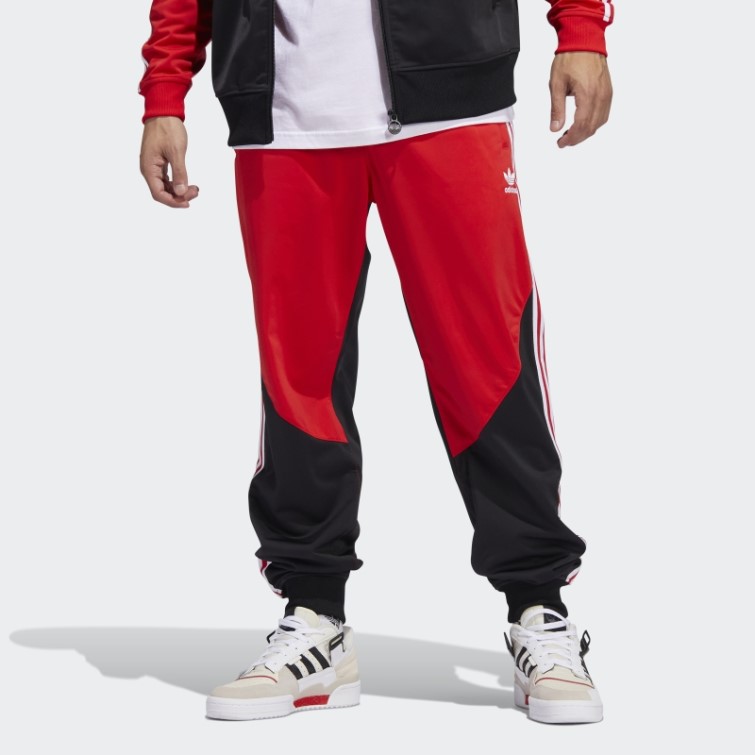 Pantalon De Survêtement Adidas Sst Bloqué Rouge