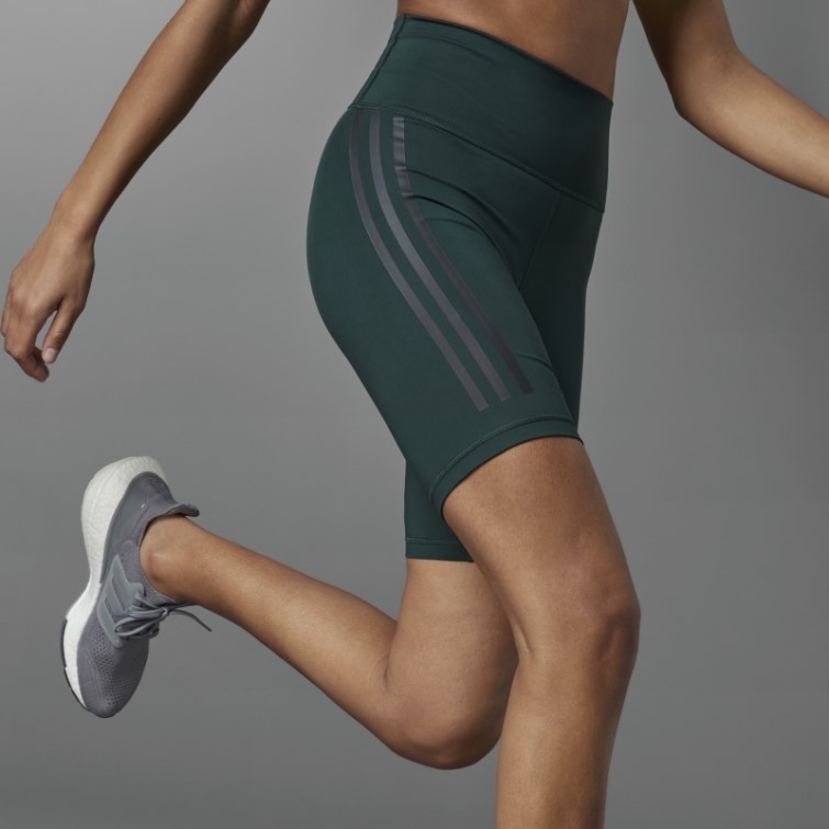 Optime Trainicons 3-stripes Bike Leggings Vert Adidas