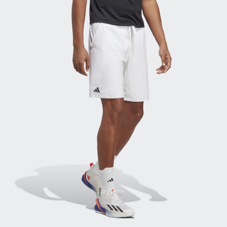 Short De Tennis Ergo Blanc Adidas élégant