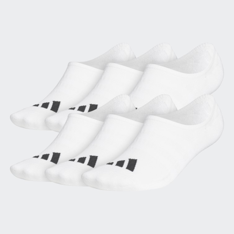 élégantes Chaussettes Invisibles Adidas 6 Paires Blanches