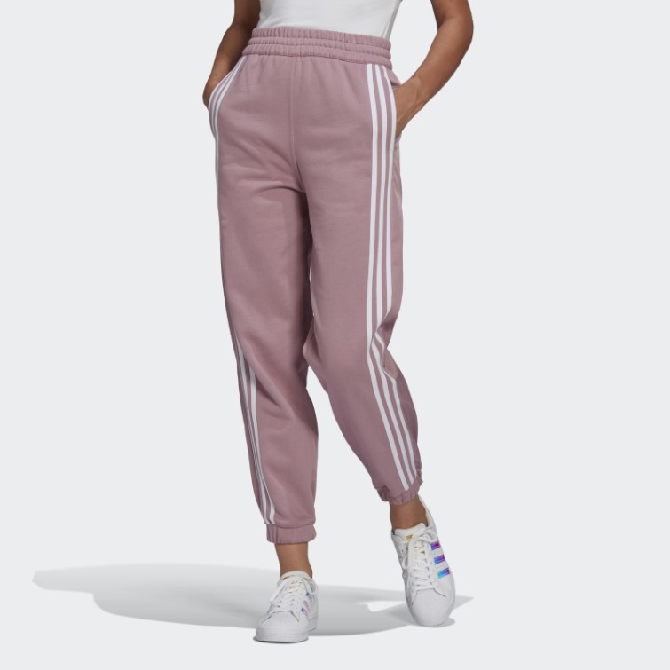 Adidas Adicolor Classics - Pantalon De Jogging Tissé à Revers Tissé Mauve