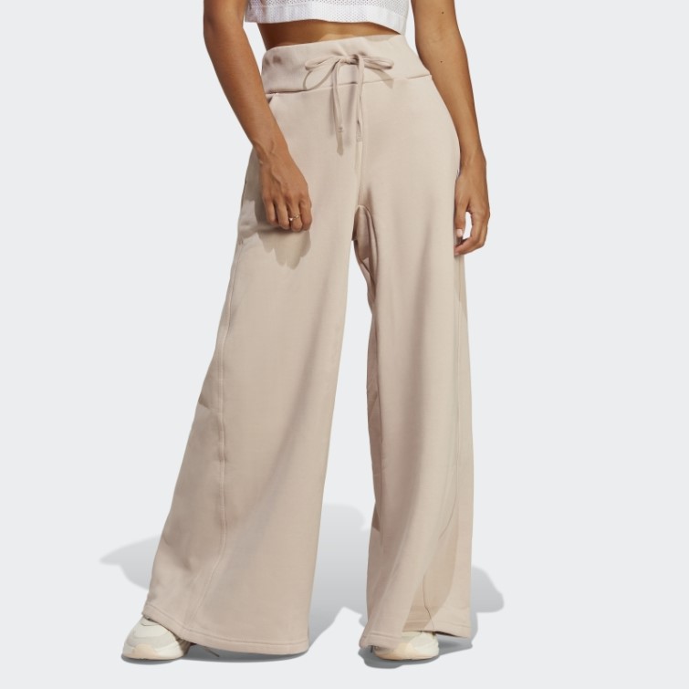 Pantalon Large Adidas Lounge Fleece Taupe